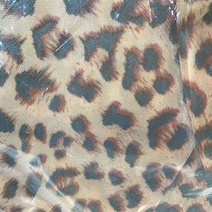 Plus Size 5X 38-40 Womens Half Slip New Leopard Print Silky Nylon USA Seller
